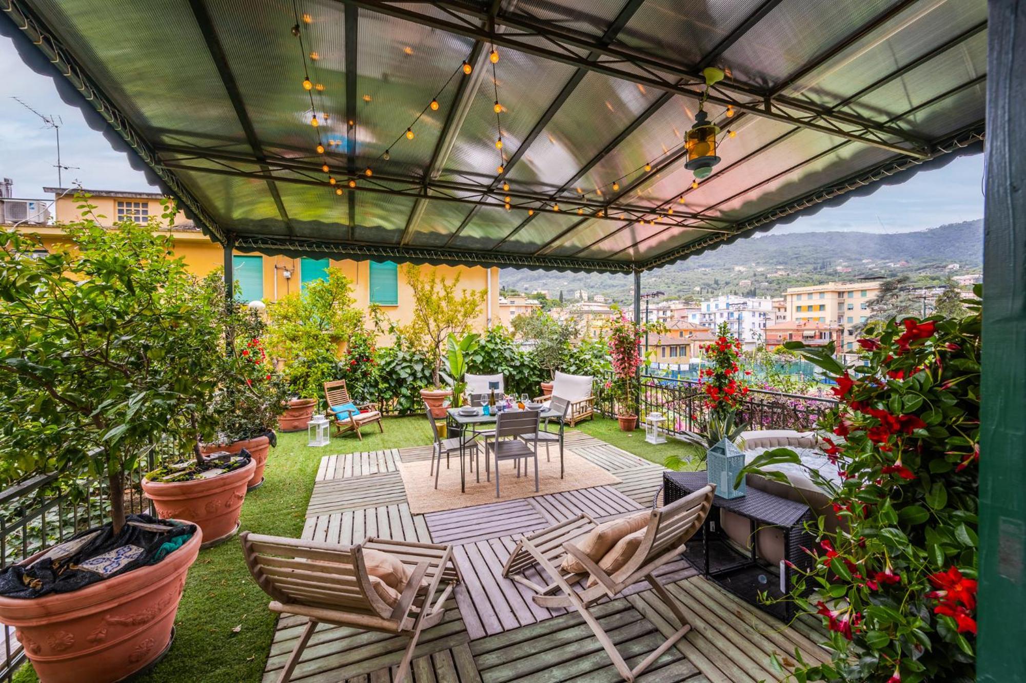 Terrazza Portofino Splendido Appartamento Con Piscina Idromassaggio - Parcheggio Gratis Santa Margherita Ligure Exterior foto
