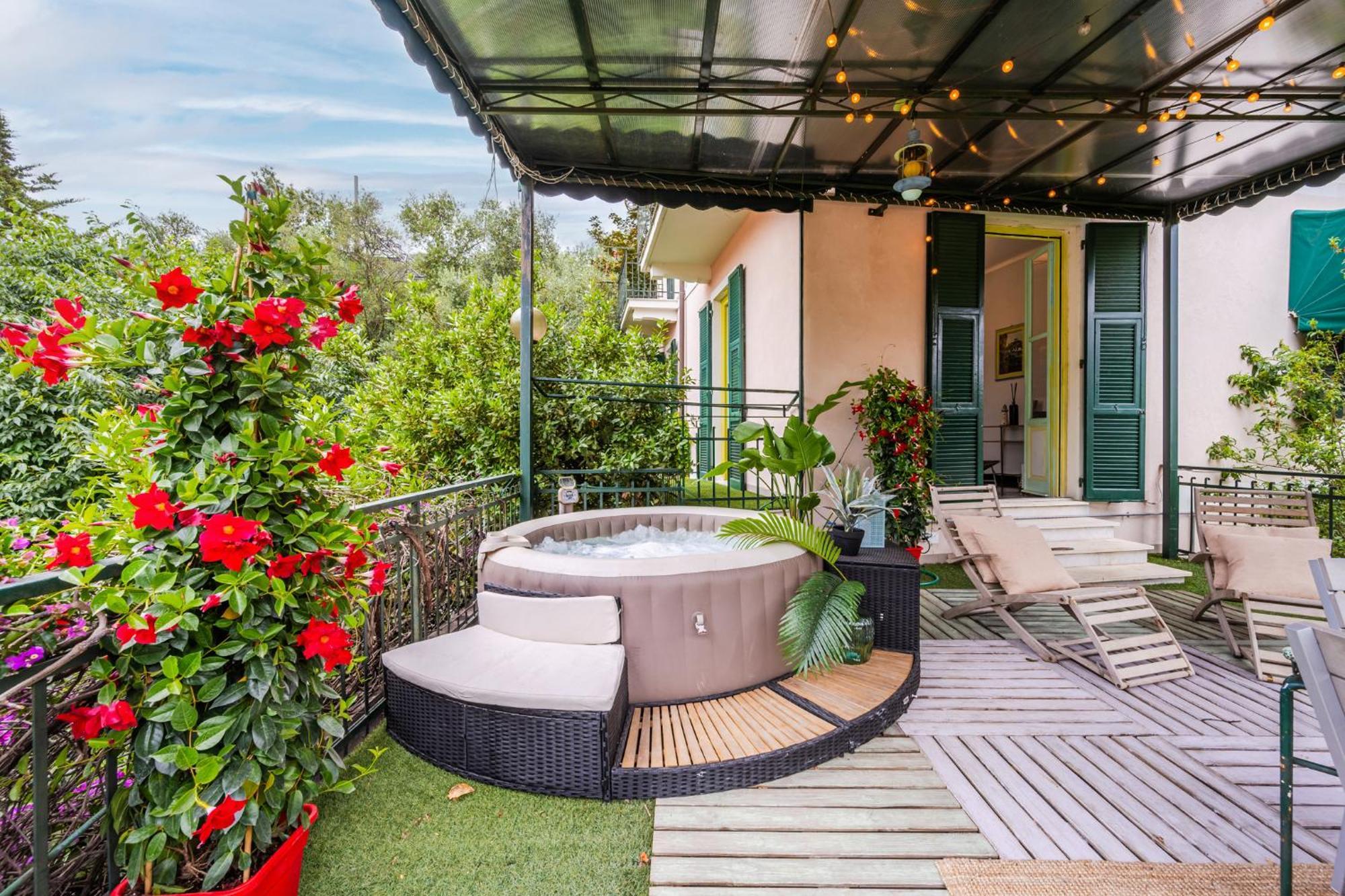 Terrazza Portofino Splendido Appartamento Con Piscina Idromassaggio - Parcheggio Gratis Santa Margherita Ligure Exterior foto