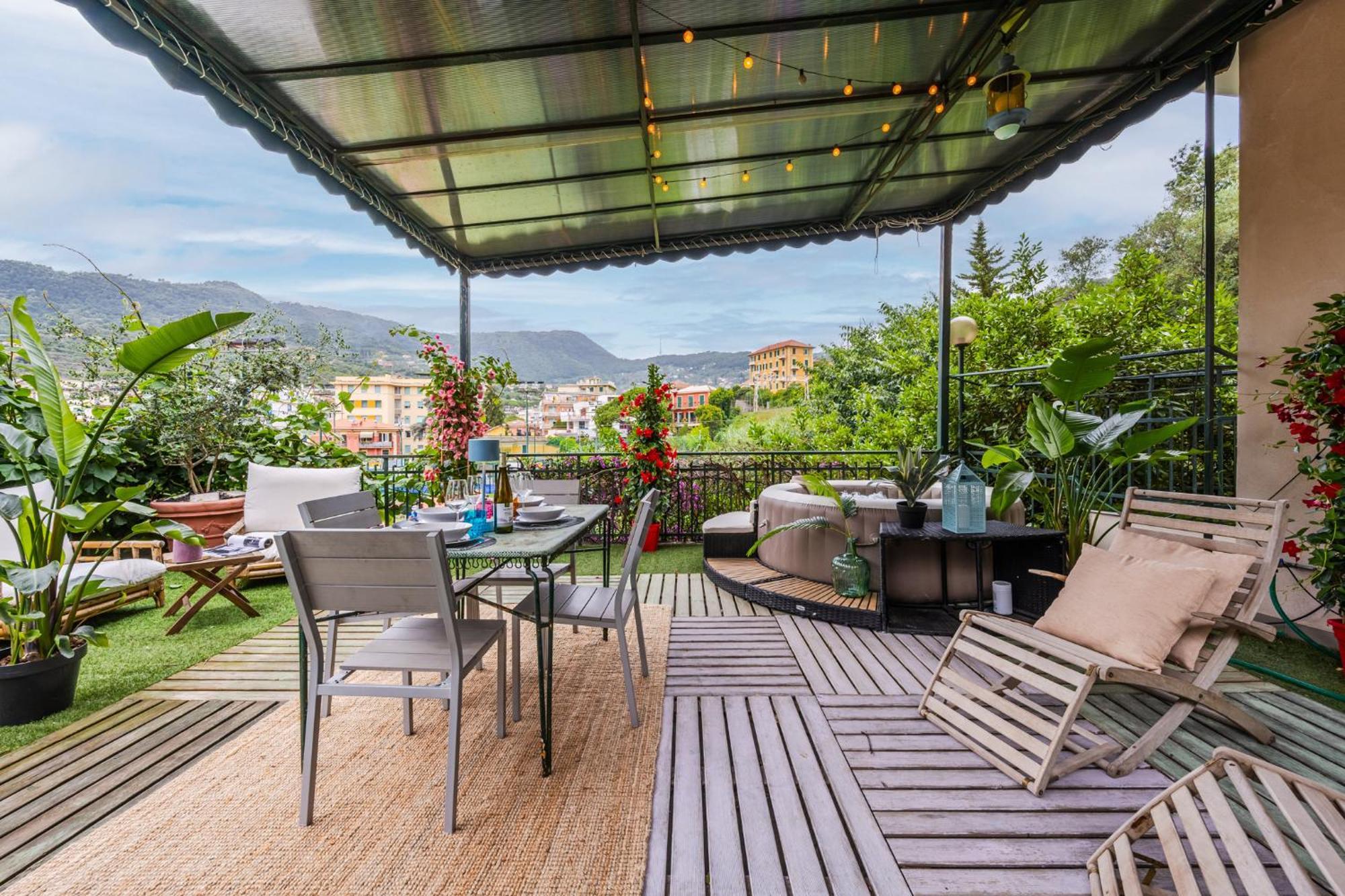 Terrazza Portofino Splendido Appartamento Con Piscina Idromassaggio - Parcheggio Gratis Santa Margherita Ligure Exterior foto
